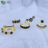 925 Silver Needle Earrings Small Hoop Earrings for Women Party Jewelry
