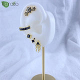925 Silver Needle Earrings Small Hoop Earrings for Women Party Jewelry