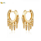 925 Sterling Silver Tassel Drop Earrings for Women