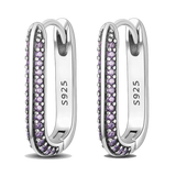 925 Silver Pave Star Moon Earrings