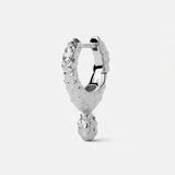 925 Silver Geometric Hoops Earring Concave & Convex
