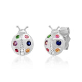 925 Silver Insect Stud Earrings Wedding Party 18K