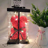 Teddy Bear Rose Box Artificial Flowers Box For Women Valentines Wedding