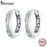 925 Sterling Silver Filigree Hoop Earrings for Women