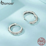925 Sterling Silver Filigree Hoop Earrings for Women