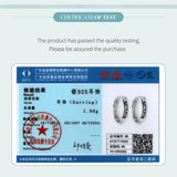 925 Sterling Silver Filigree Hoop Earrings for Women