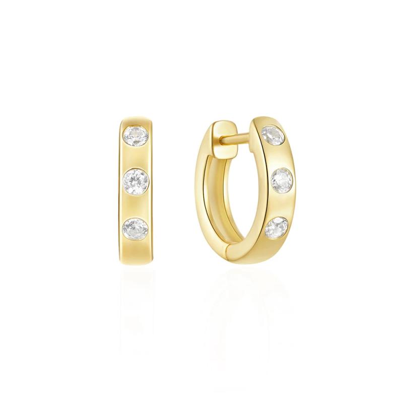 Stunning Zircon Hoop Earrings for Her