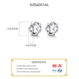 925 Silver Cross Hoop Earrings Women Punk Jewelry