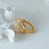 925 Silver Cross Hoop Earrings, Minimalist Wedding Party Jewelry