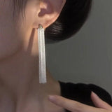 BF CLUB 925 Sterling Silver Tassel Earrings Women Allergy-Free Party Accessory