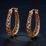 Vintage 925 Sterling Silver Snake Hoop Earrings Wedding Jewelry