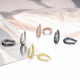 Vintage 925 Sterling Silver Snake Hoop Earrings Wedding Jewelry