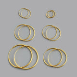925 Silver Large Hoop Earrings for Women Geometric Jewelry