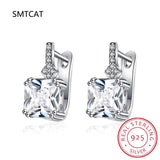 925 Silver Square Zircon Earring for Women