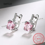 925 Silver Square Zircon Earring for Women