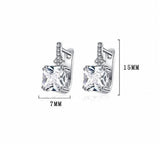 925 Silver Square Zircon Earring for Women