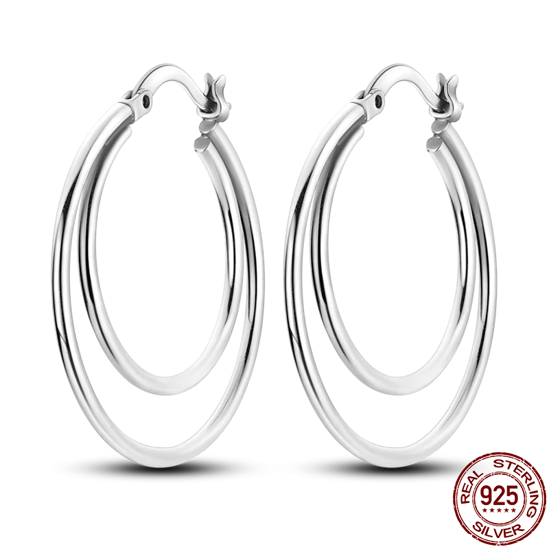 925 Silver Rose Sun Moon Star Earrings Women Gift