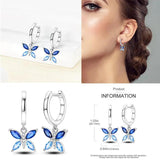 925 Silver Hoop Earrings Women's Jewelry Wedding Party