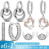 Arrival 925 Sterling Silver Bicolor Earrings For Women Making Jewelry Earrings