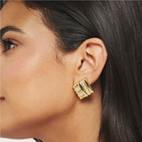 DPLAOPA Silver Zircon Stud Earring Fine Jewelry