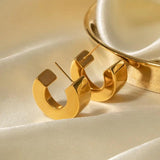 Bilandi 925 Silver Metal Hoop Earrings for Women Party Accessories