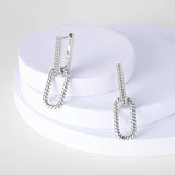 925 Silver Hoop Earrings Colorful CZ Star Moon Studs