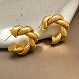 Bilandi Modern 925 Silver Hoop Earrings For Women