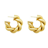 Bilandi Modern 925 Silver Hoop Earrings For Women
