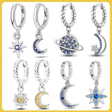 925 Sterling Silver Zircon Stud Earrings for Women