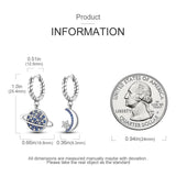 925 Sterling Silver Zircon Stud Earrings for Women