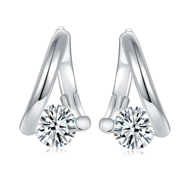 Zircon Hoop Earrings AAA Zircon Geometric Earrings