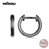 925 Silver Round Hoop Earrings Fine Wedding Jewelry