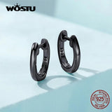 925 Silver Round Hoop Earrings Fine Wedding Jewelry