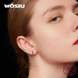 925 Silver Round Hoop Earrings Fine Wedding Jewelry