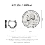 925 Silver Round Hoop Earrings Fine Wedding Jewelry