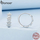 925 Silver Star CZ Ear Buckles for Women & Girls