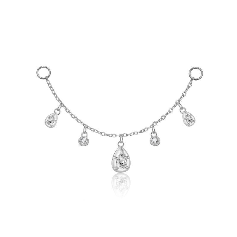 925 Silver Spare Parts Chains for Earrings