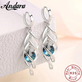 925 Silver Crystal Love Earrings Charm Jewelry
