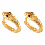 925 Silver Snake Small Hoop Earrings for Women Geometric Circle