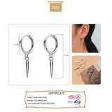 Trustdavis 925 Silver Small Stick Hoop Earrings For Women Wedding Jewelry Gift