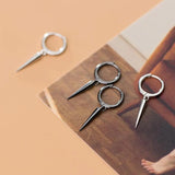 Trustdavis 925 Silver Small Stick Hoop Earrings For Women Wedding Jewelry Gift
