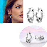 925 Silver Zircon Colorful Earrings Anniversary Gift