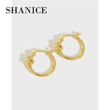 SHANICE 925 Sterling Silver Knotted Hoop Earrings Fine Jewelry