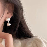 925 Silver Vintage Double Balls Earrings For Women