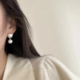 925 Silver Vintage Double Balls Earrings For Women