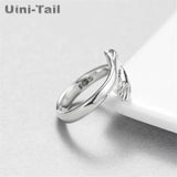 925 Tibetan Silver Love Hug Open Ring GN601