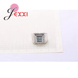 925 Silver Wide Band Rings for Wedding Bride