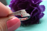 925 Silver Rings Women CZ Stone Engagement Wedding Jewelry