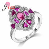 925 Silver CZ Stone Finger Rings for Women