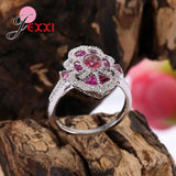 925 Silver CZ Stone Finger Rings for Women
